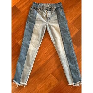 American Eagle Vintage Hi-Rise Two Tone Jeans